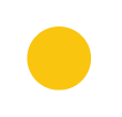 Changing Social logo with white outer circle and yellow circle