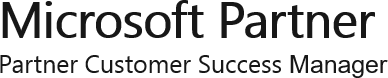 Microsoft Partner Partner customer success manager logo black