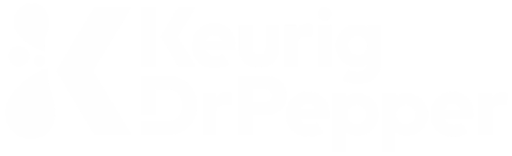 Keurig Dr Pepper white logo without background