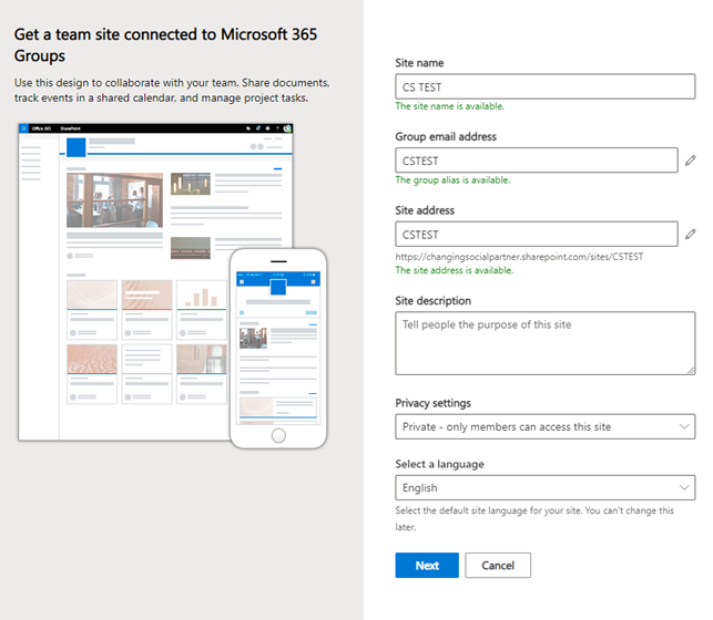 How to use SharePoint: connecting to M365 groups