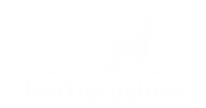 Hertfordshire white logo without background