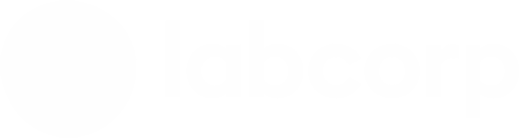 Labcorp white logo without background