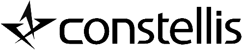 Black Constellis logo with text