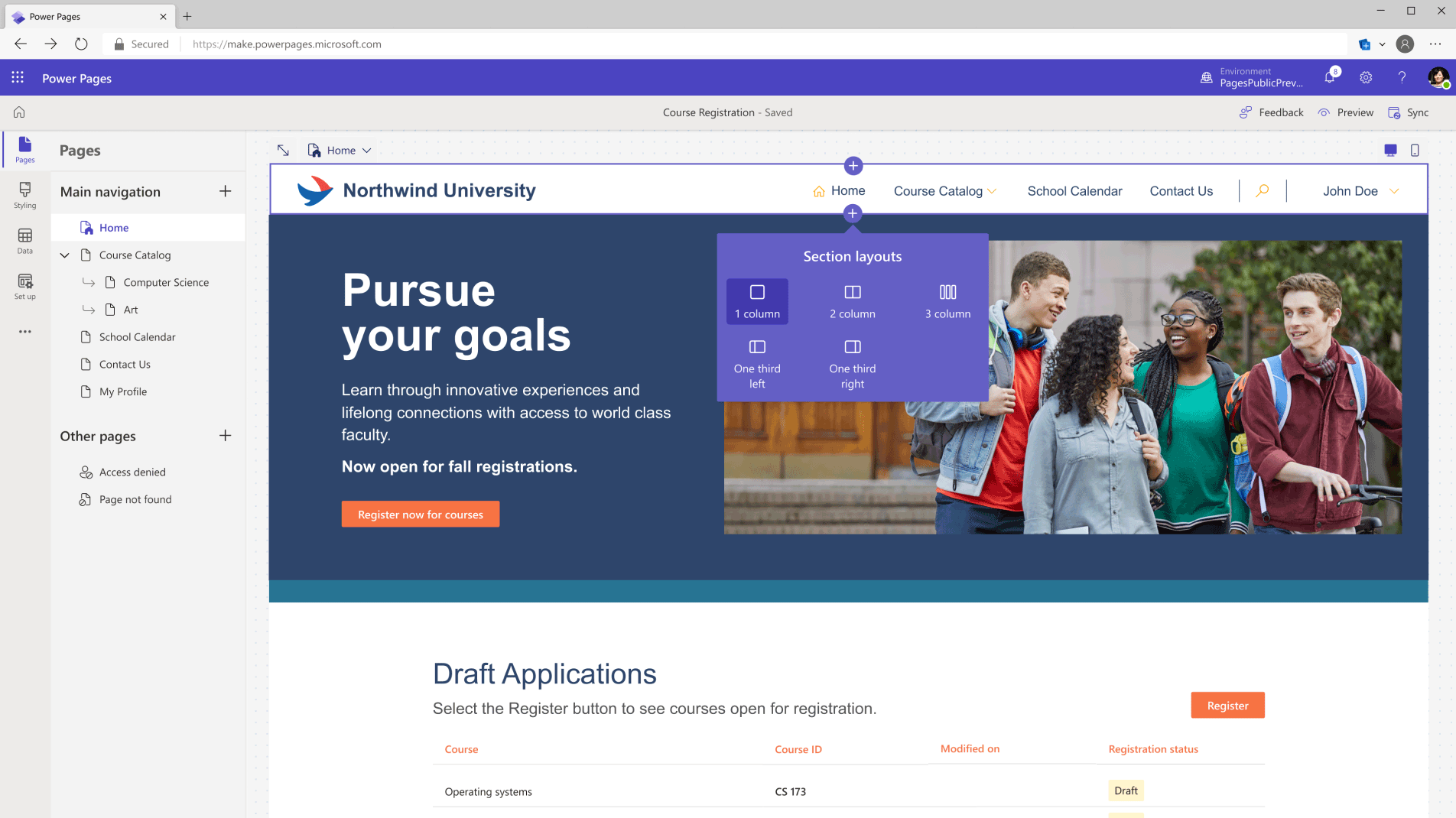 Microsoft Power Platform - Power Pages Creations