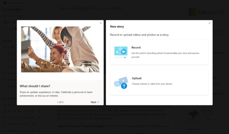 Microsoft Viva Engage Stories