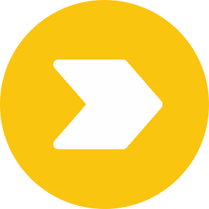 All white Power Automate Logo on a yellow circle