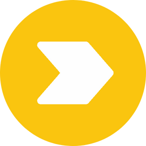 All white Power Automate Logo on a yellow circle