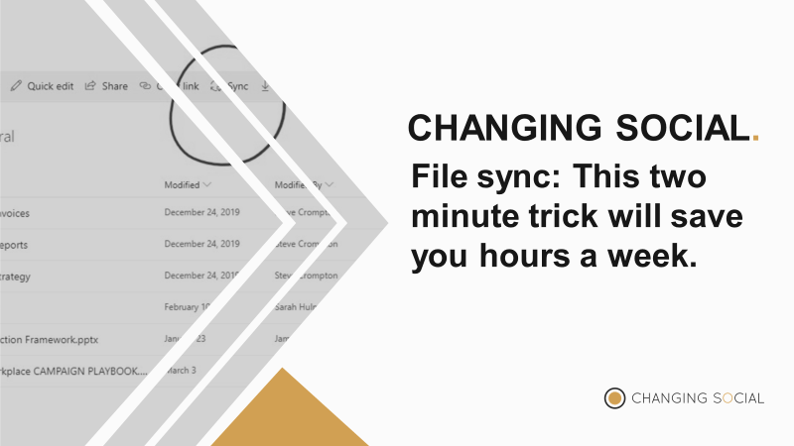 Microsoft SharePoint File Syncing screenshot showing Microsoft SharePoint File Syncing