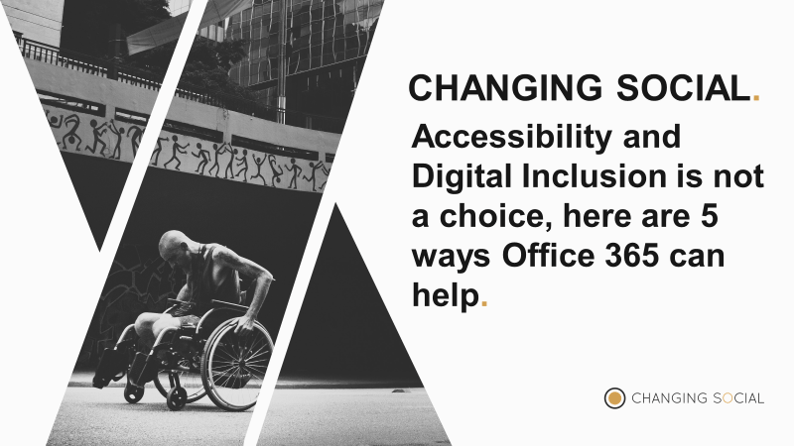 Accessibility and Digital Inclusion a man with no legs sat in a wheelchair in a downtown city