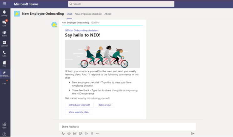 Onboarding Microsoft Teams App