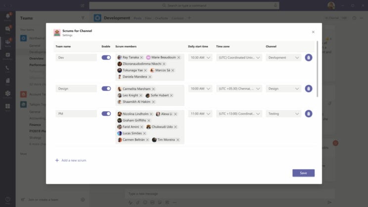 Microsoft Teams Apps: Scrums for Channels