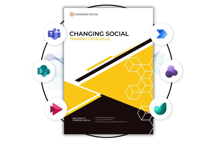 Brochure front cover with M365 logos