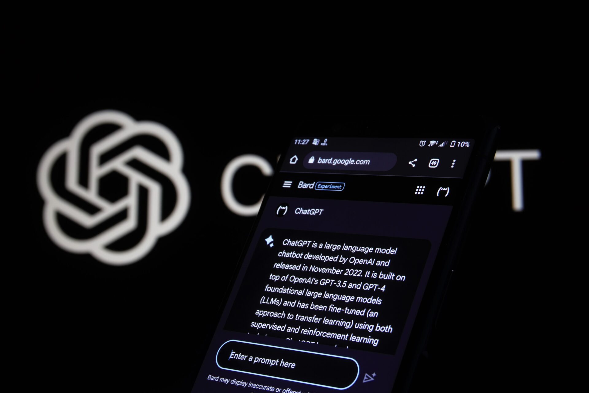 a screenshot of the chatgp logo in the background, with code in the forefront