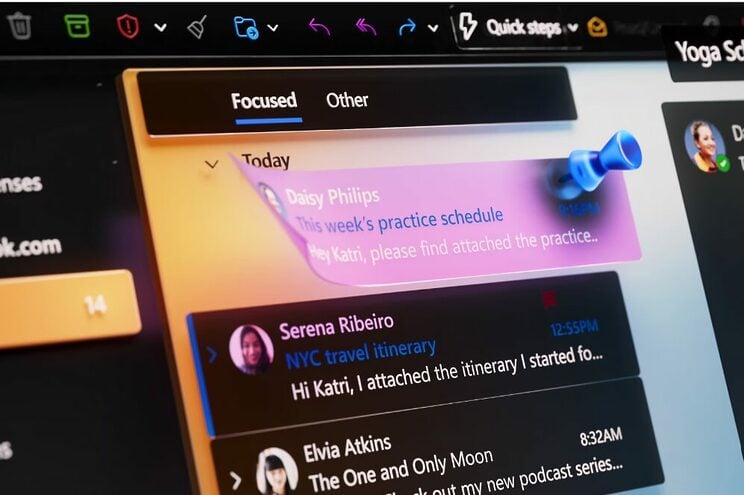 SHowing how you can prioritise different emails on Outlook.