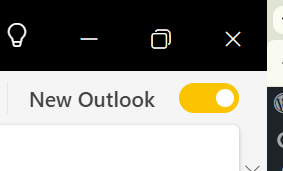New Outlook Button