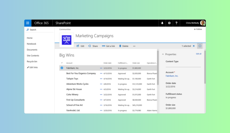 SharePoint lists